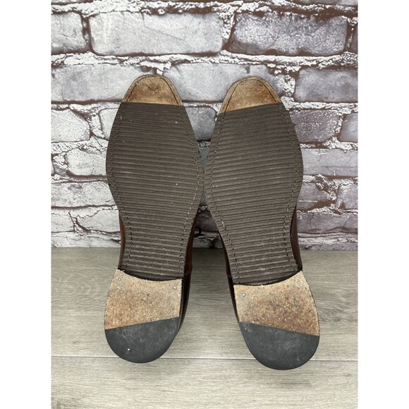 MAISON FORTE Hector Chocolate Brown Leather Cap Oxford Dress Shoes Men 12M US/45 - Picture 9 of 16